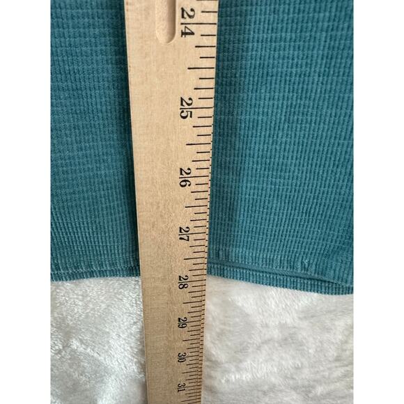 Teal Button-Up Women's Shirt - Picture 7 of 8